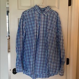 XL Vineyard Vines multi-blue gingham shirt!